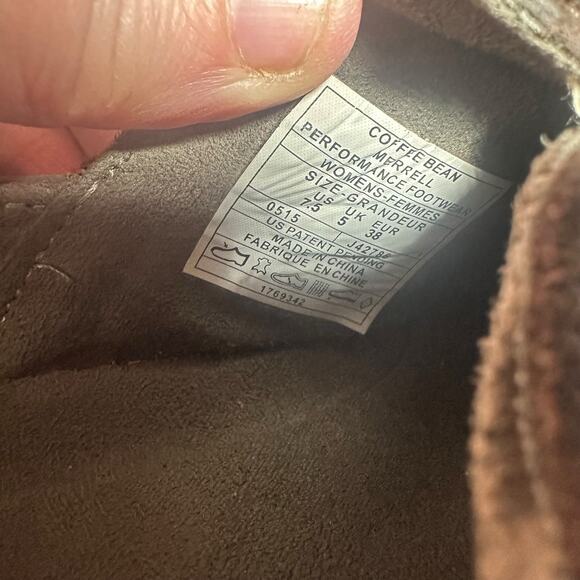 Merrell Women's Leather Slip-On Loafers Size 7.5 Brown - Picture 10 of 11